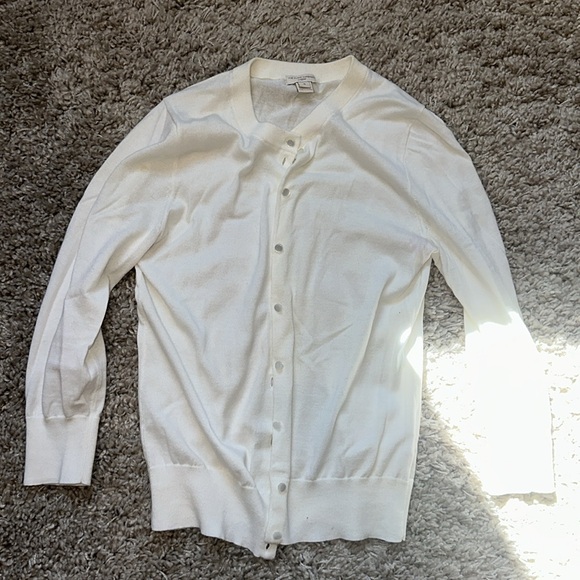 J Crew Factory The Clare Cardigan in cream size small - Picture 6 of 6